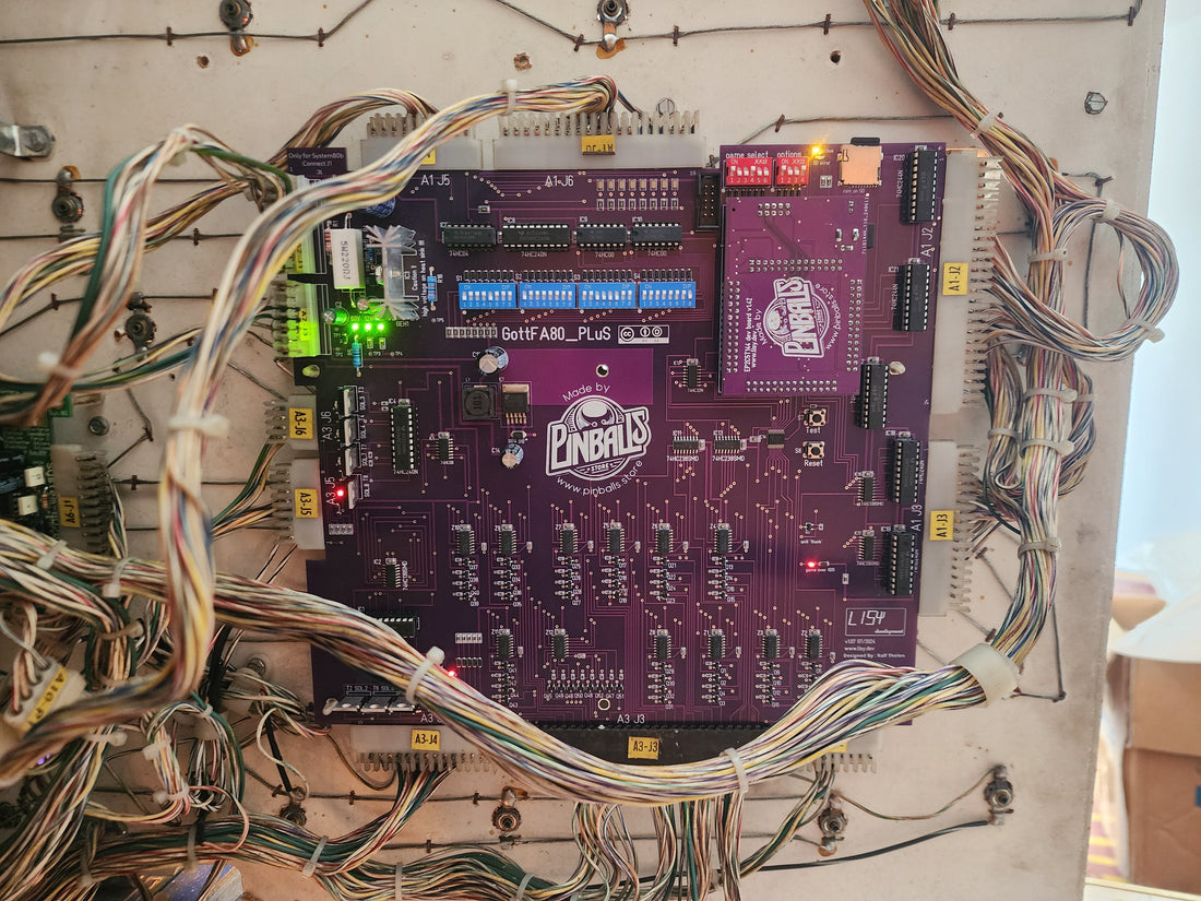 New GottFA80_Plus board for Gottlieb System 80 pinball