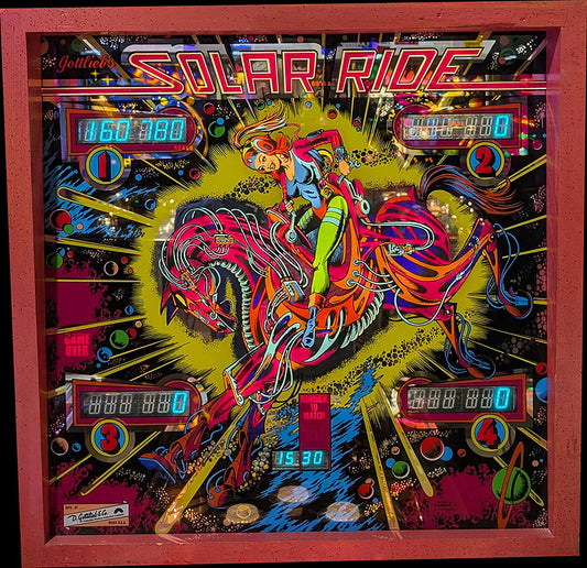 Flipper Solar Ride (Gottlieb, 1979) — fronton