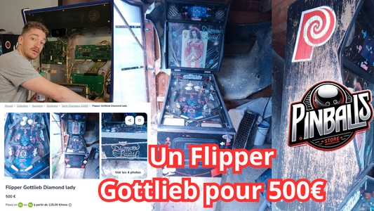 Gottlieb Diamond Lady pinball machine bought and repaired for 921 euros