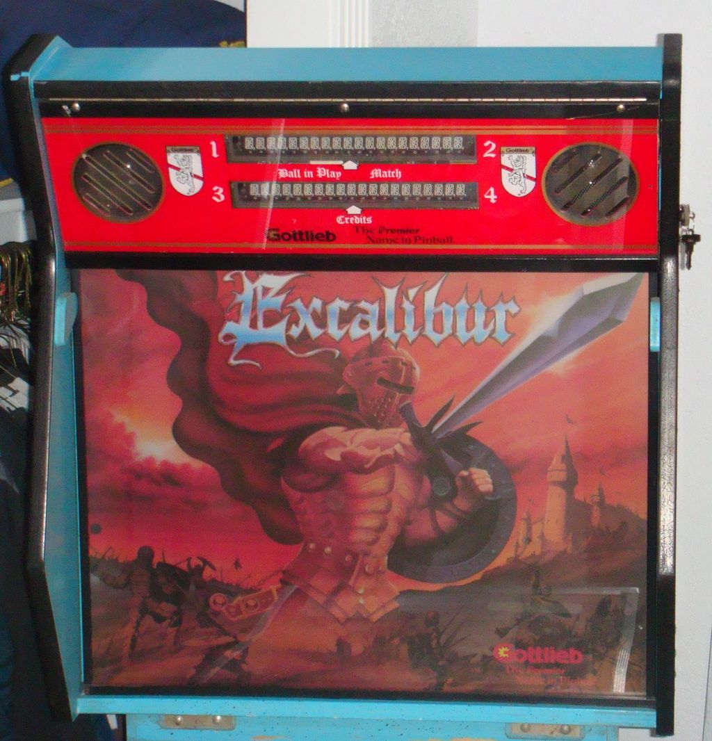 Excalibur pinball machine