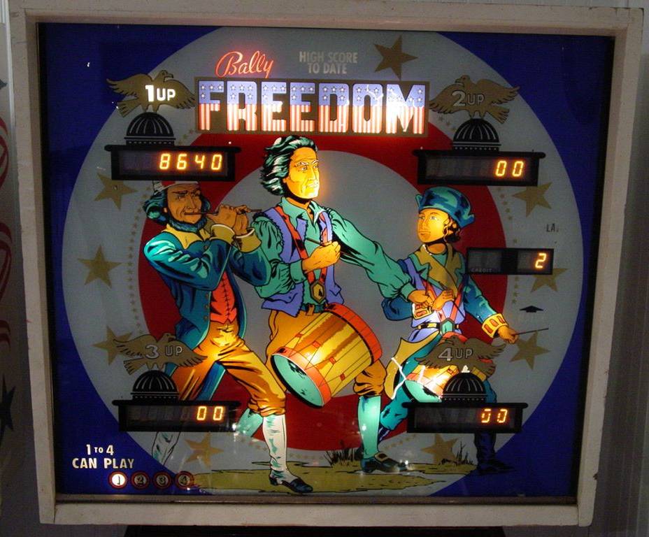 Freedom pinball machine