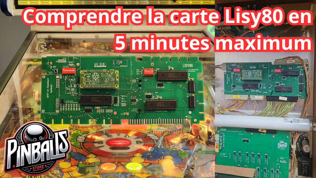 Lisy80 replacement CPU board for Gottlieb System 80 pinball machines