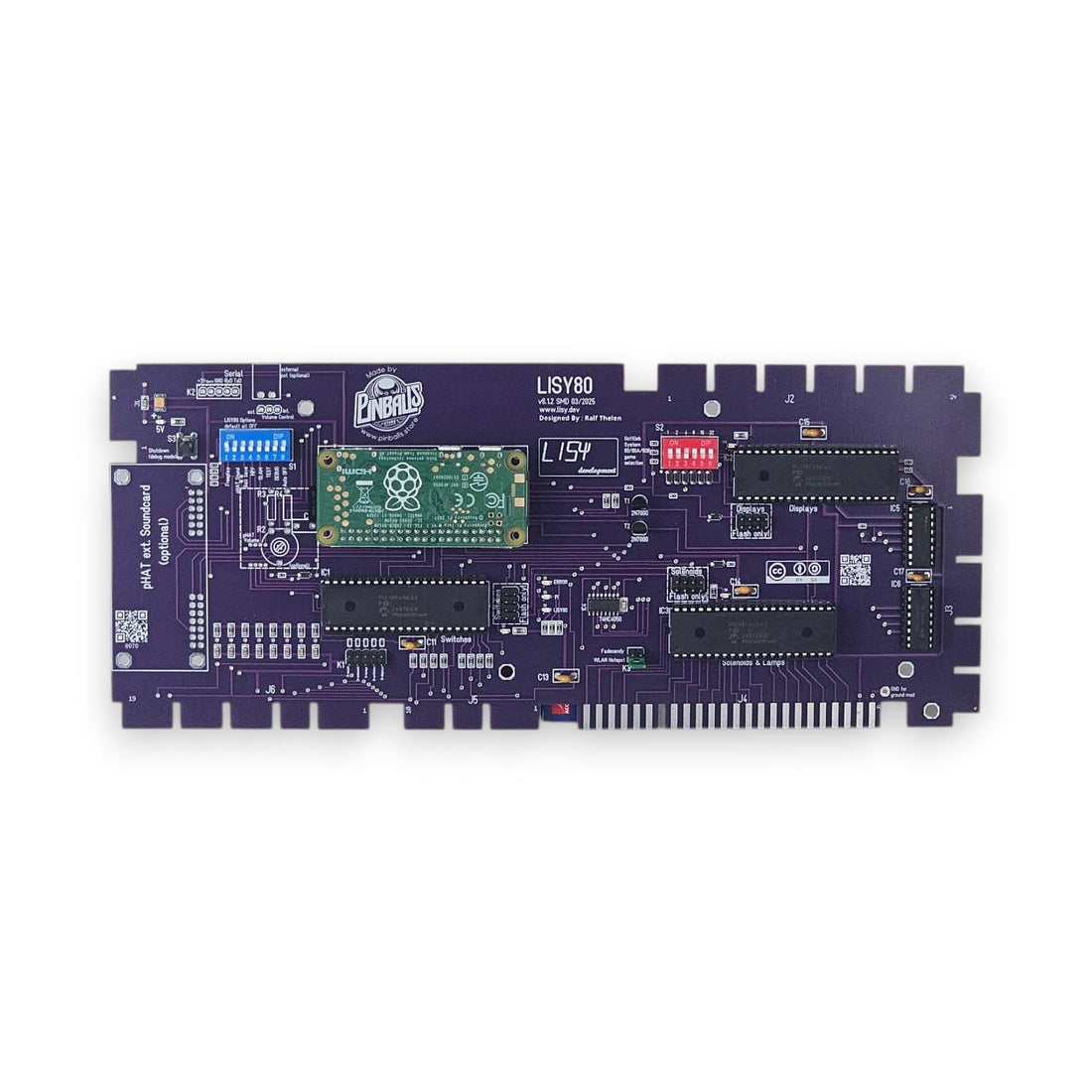 Lisy80 diagnostic CPU board for Gottlieb System 80
