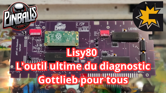 Lisy80 board for troubleshooting Gottlieb System 80, 80A and 80B pinball machines