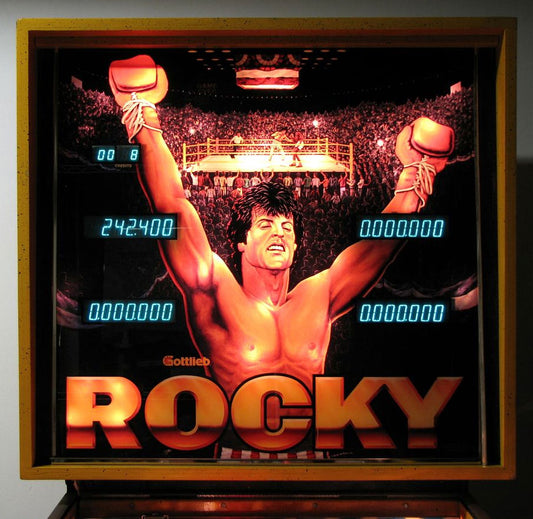 Rocky pinball machine