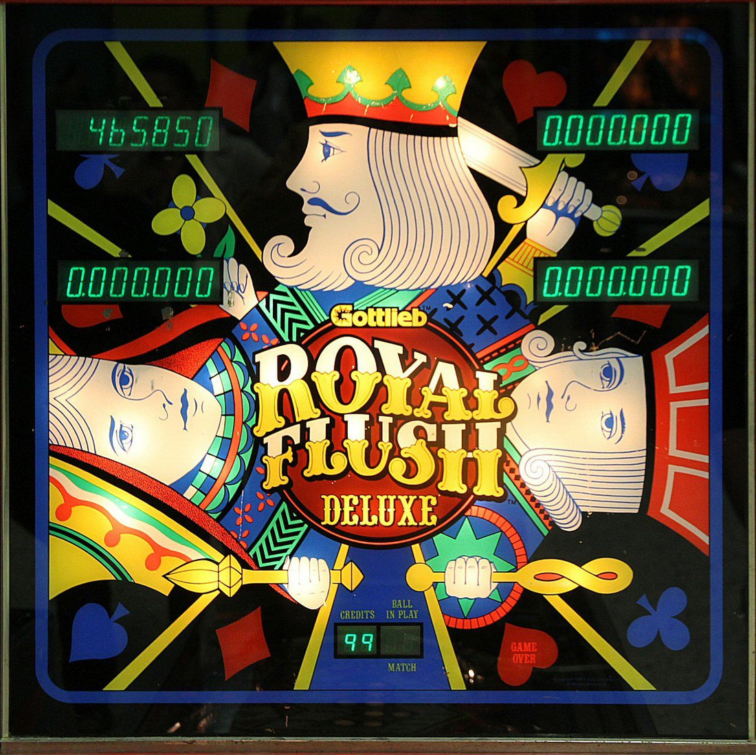 Royal Flush Deluxe pinball machine