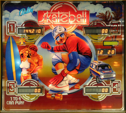 Skateball pinball machine