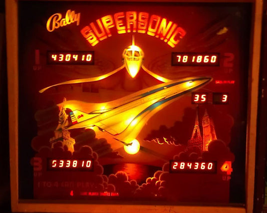 Supersonic pinball machine