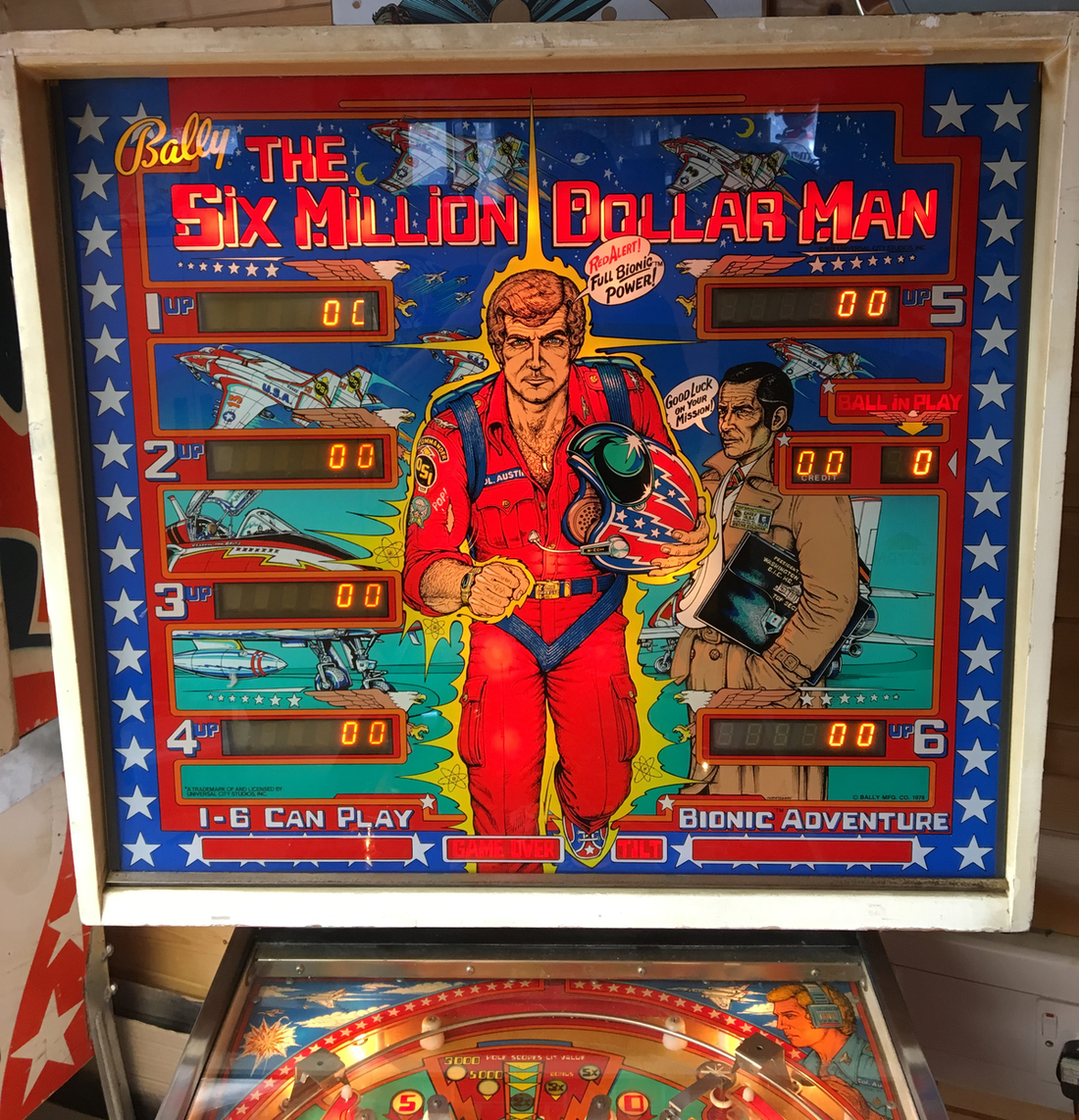 Six Million Dollar Man pinball machine