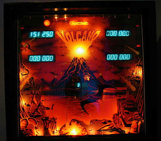 Volcano pinball machine