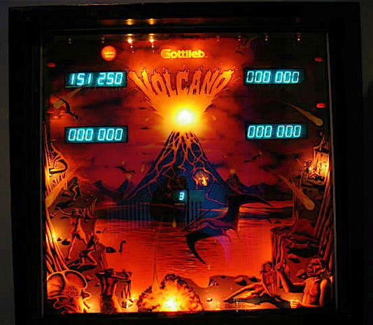 Volcano pinball machine