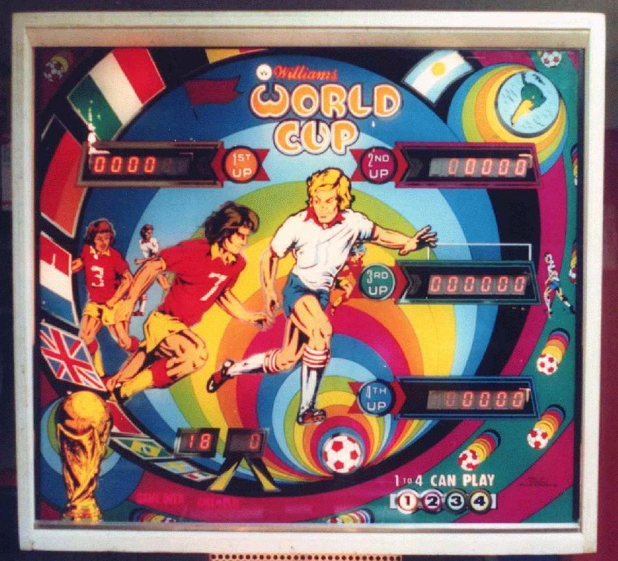 World Cup pinball machine