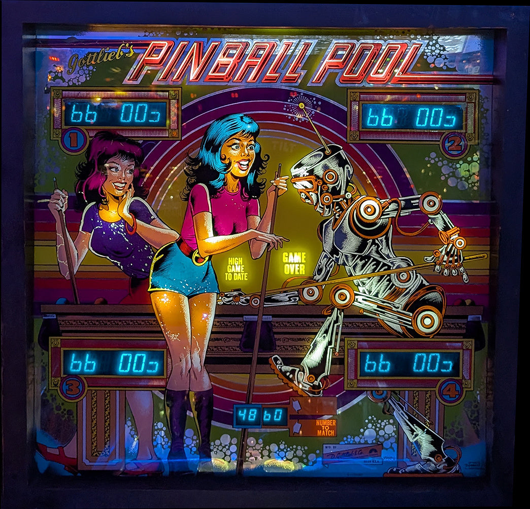 Flipper Pinball Pool (Gottlieb, 1979) — fronton