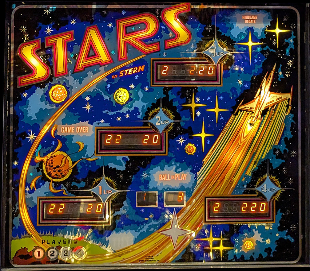 Flipper Stars (Stern, 1978) — fronton