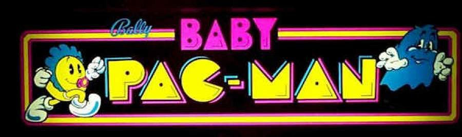 Flipper Baby Pac-Man (Bally, 1982) — fronton