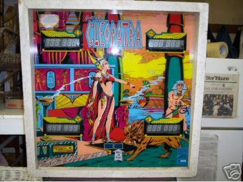 Flipper Cleopatra (Gottlieb, 1977) — fronton