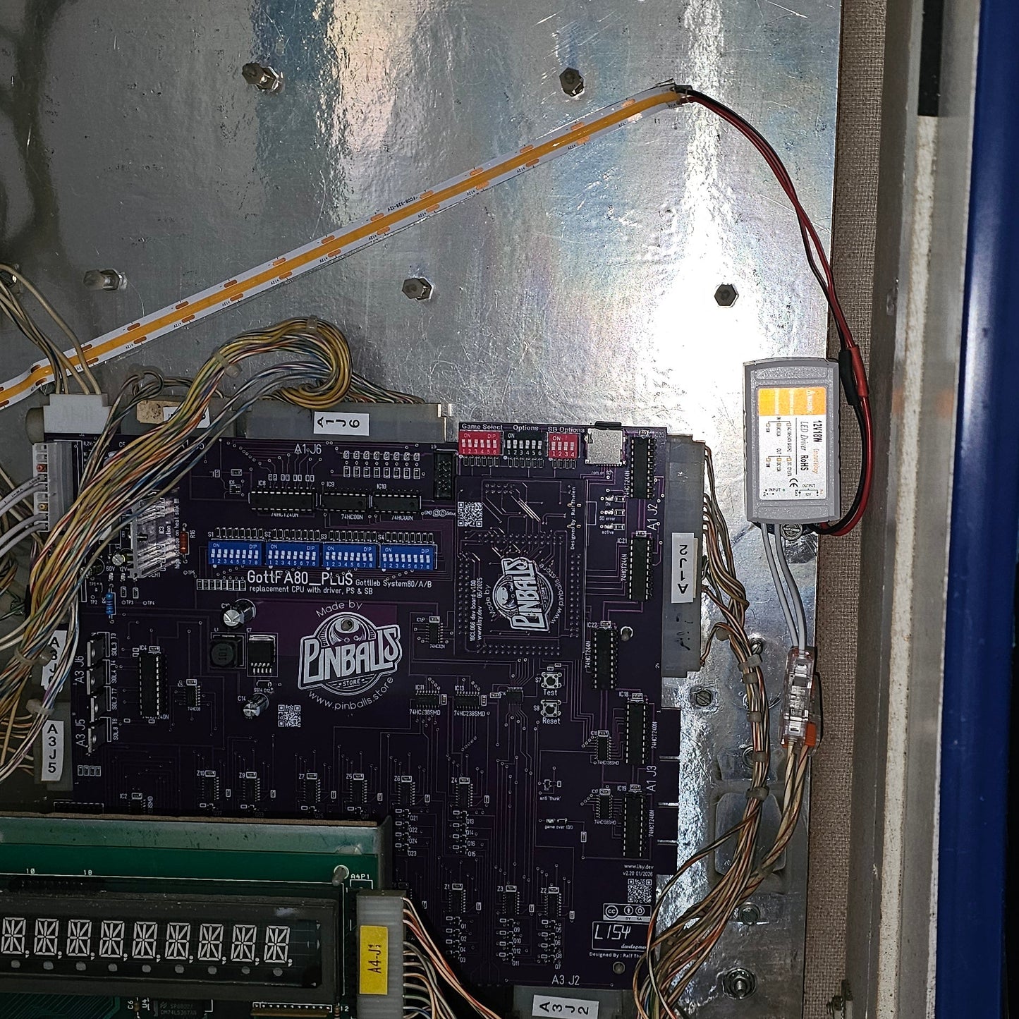 Kit LED de remplacement du néon de fronton — Gottlieb System 80B